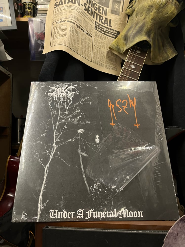 Image of LP Darkthrone Under A Funeral Moon SIGNED