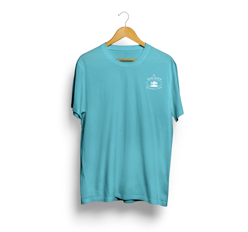 Image of Island club Teal & white T