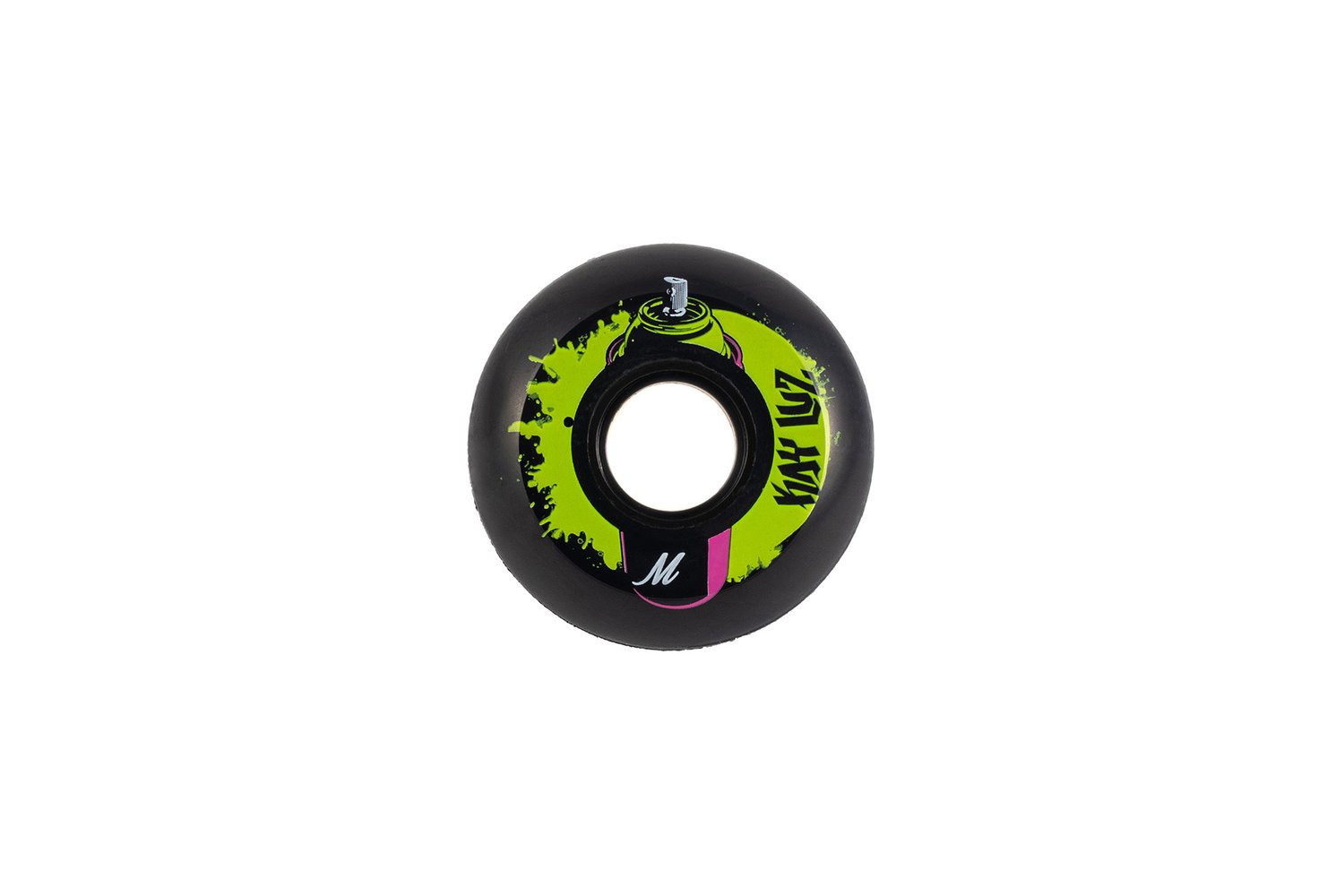 Image of Kay Luz Pro Wheel - 60mm/90a- Spraypaint Can with Skate Wax Top