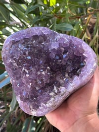 Image 1 of Amethyst With Calcite & Polished Edges #2185