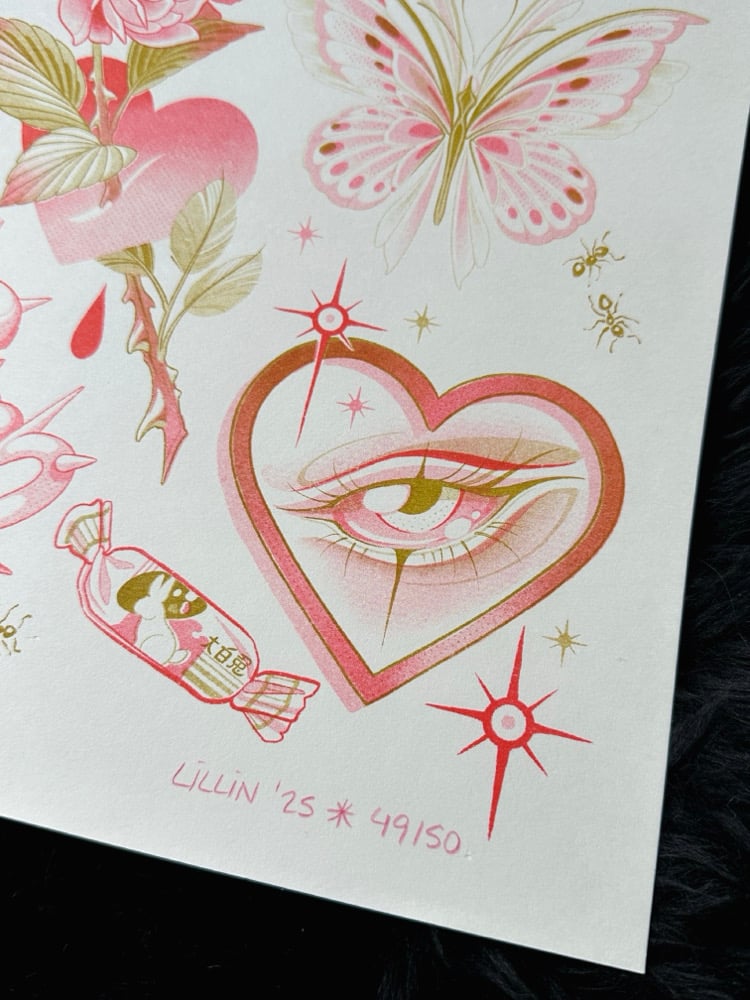 Valentine’s Risograph Print