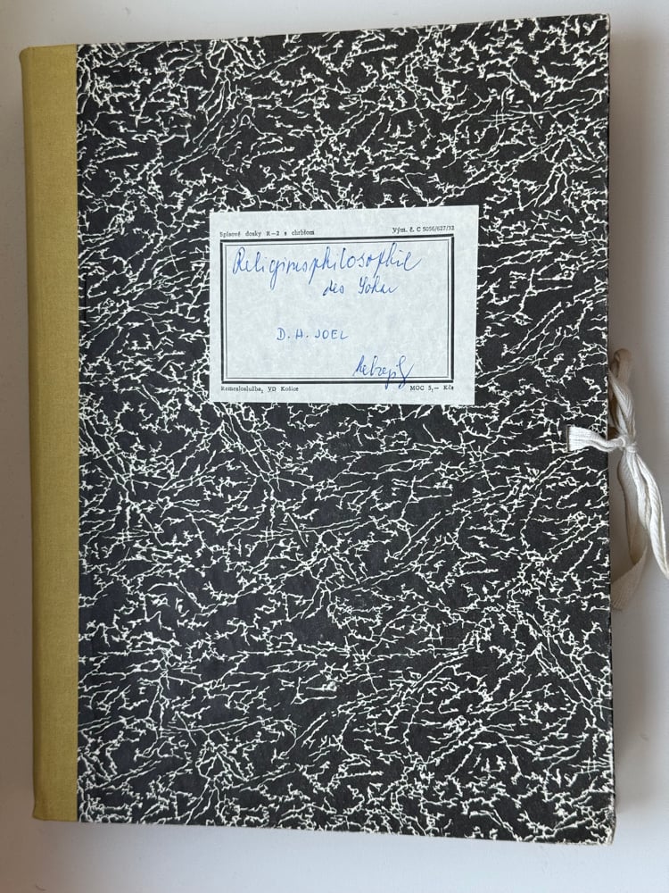 Image of Original samizdat - Joel: Religionsphilosophie des Sohar
