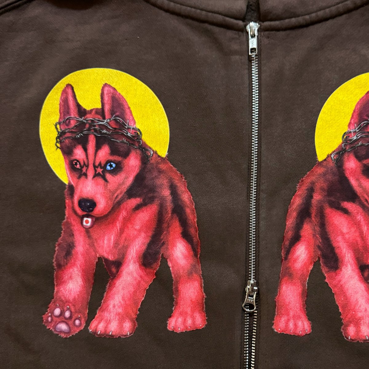 Image of Watch your doG Double zipper Hoodie