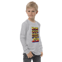Image 3 of Unisex Youth long sleeve tee (No Greater Relationship than Jesus)