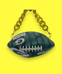 Image 1 of GREEN & YELLOW FOOTBALL BALLBAG