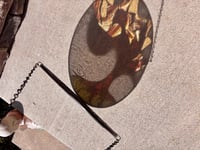 Image 2 of Large Stained Glass Tree of Life Moon Suncatcher - Handmade Nature Suncatcher