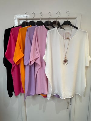 Image of Necklace Batwing Short Sleeve Top 