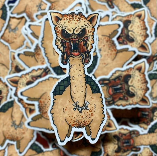 Image of Predator Llama Sticker 