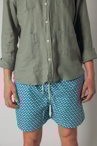 Image 2 of Traje de baño verde de delfines