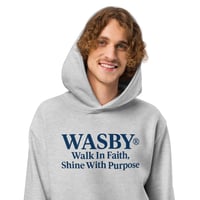 Image 3 of WASBY® Faith & Purpose Christian Heavyweight Hoodie –  Streetwear | Walk In Faith