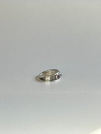Image 2 of Winza Sapphire & Star Dust Halo Ring | Made to Size