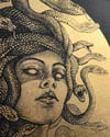 MEDUSA art print GOLD