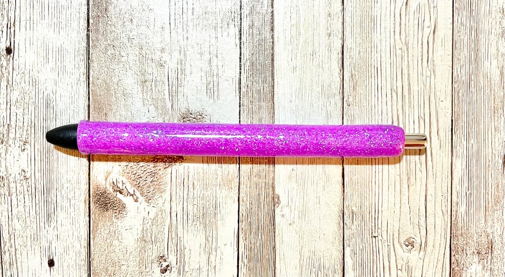 Epoxy Glitter Pen - Purple Glitter