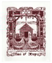 Image 2 of Two of Cups Chicken Print