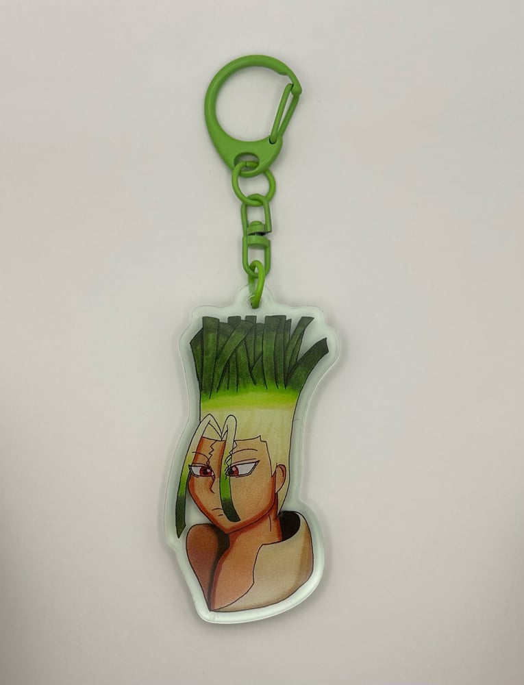Image of Leek Scientists Acrylic Keychain 