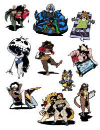 Image 2 of Summer Monster Gal Stickers