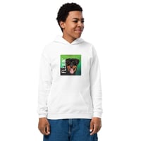 Image 5 of Youth heavy blend hoodie with Dog