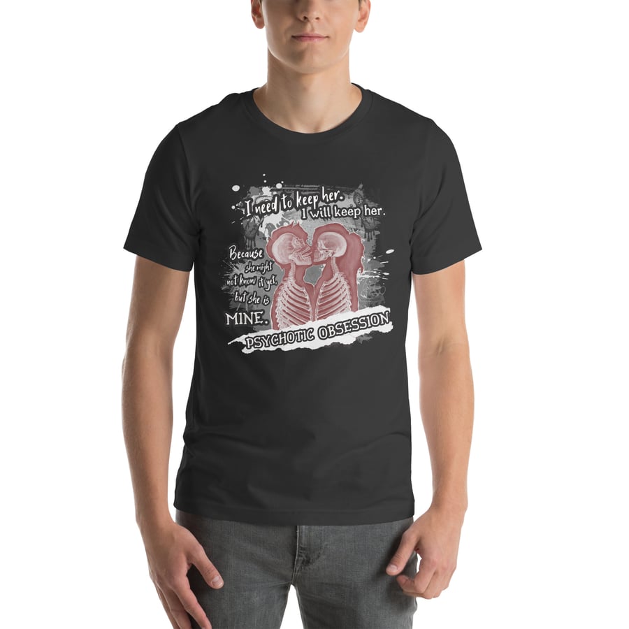 Image of Officially licensed Leigh Rivers Psychotic obsession Tobias & Aria Unisex t-shirt