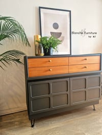 Image 5 of Gorgeous Nathan Sideboard in Ash Grey, Walnut
