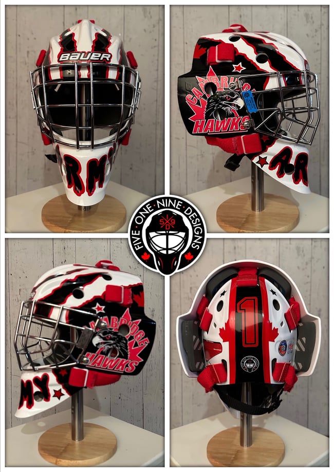 Custom Goalie Mask Decals 
