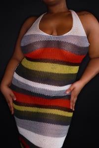 Image 3 of V-Neck Knit Dress
