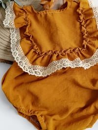 Image 3 of Boho photosession girls outfit | Giuseppina bodysuit | age 12 months | orange