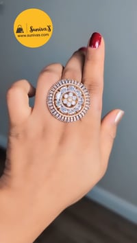 Image 1 of Janette_American Diamond Adjustable Ring