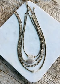 Image 1 of Last one!  HERKIMERS + PYRITE 22" LONG