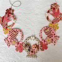 Image 1 of Baskets of Hearts & Birds Swag  III