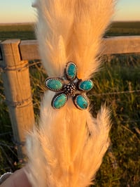 Image 3 of The Blue Ridge Turquoise Flower