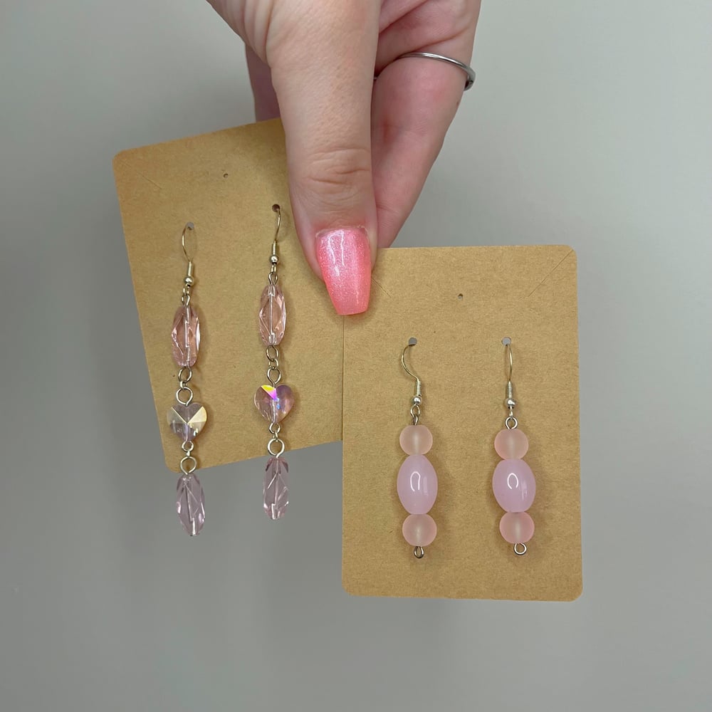 Image of valentine’s earrings