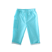 Image 1 of EZ trousers- blue gingham