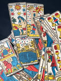 Ancien Tarot de Marseille première édition Grimaud 1930. Complet! 