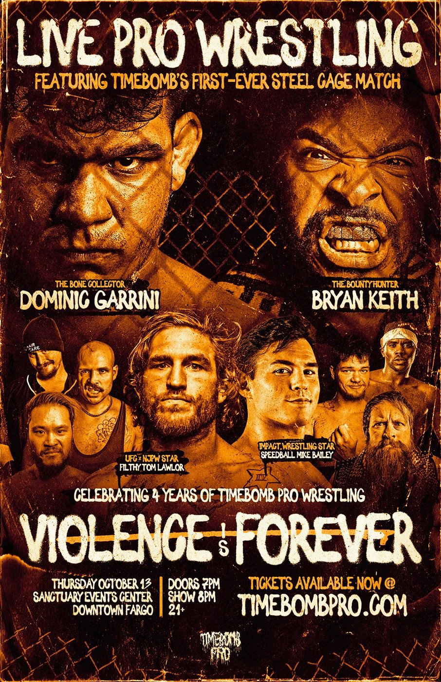 Image of Timebomb Pro presents: Violence Is Forever 10/13/22