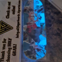 Image 4 of Blue Glow\ UV Split Ply Real Wear Graphic Top and Bottom 34mm Twin Street (Knight Mold)