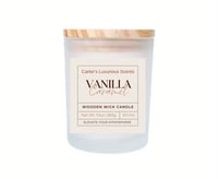 Vanilla Caramel Wooden Wick Candle