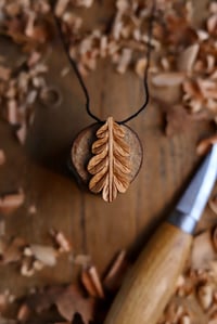 Image 1 of Oak Leaf- Pendant Necklace 