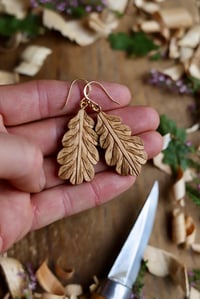 Image 5 of Oak Leaf ~ Earrings 