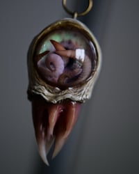 Image 17 of Nebula Hatchling Snaggletooth Pendant - Handmade,  2" OOAK