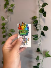Rainbow dumpster fire 