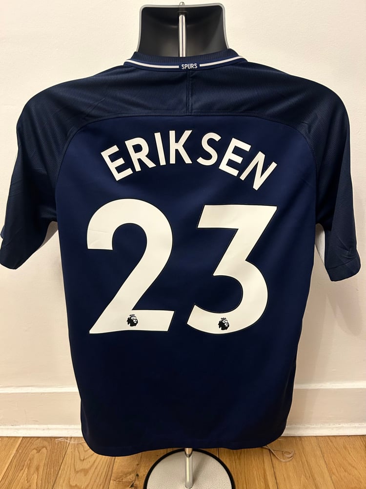 Image of Tottenham Hotspur “ERIKSEN 23” 2017/18 Away Shirt + PL patches (M)