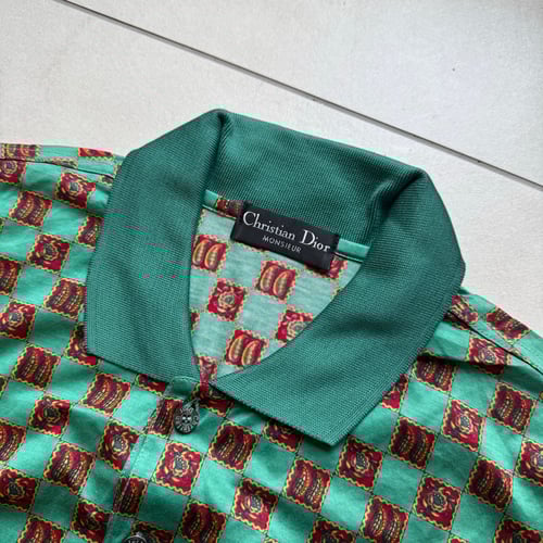 Image of 1980s Christian Dior Polo Shirt, Size Large