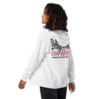 Image 2 of Unisex heavy blend zip hoodie - I'm A Mom Out Here Trying Not To Raise A**hole