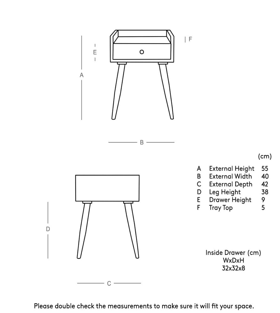 Image of stunning black mango bedside tables 