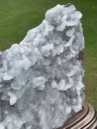 Image 13 of Druzy Quartz Crystal With Green Fluorite #452 