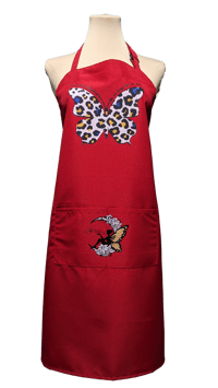 Image 1 of Butterfly Fairy Apron (red)