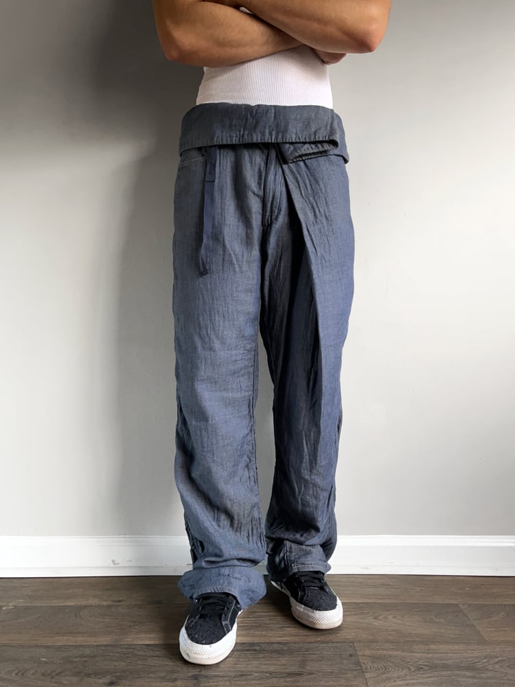 Cabane de Zucca Fold-Over Waist Pants - 34 | neverlandsupply Cabane de Zucca Fold-Over Waist Pants - 34 | neverlandsupply