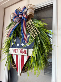 Image 2 of Patriotic Welcome Wreath