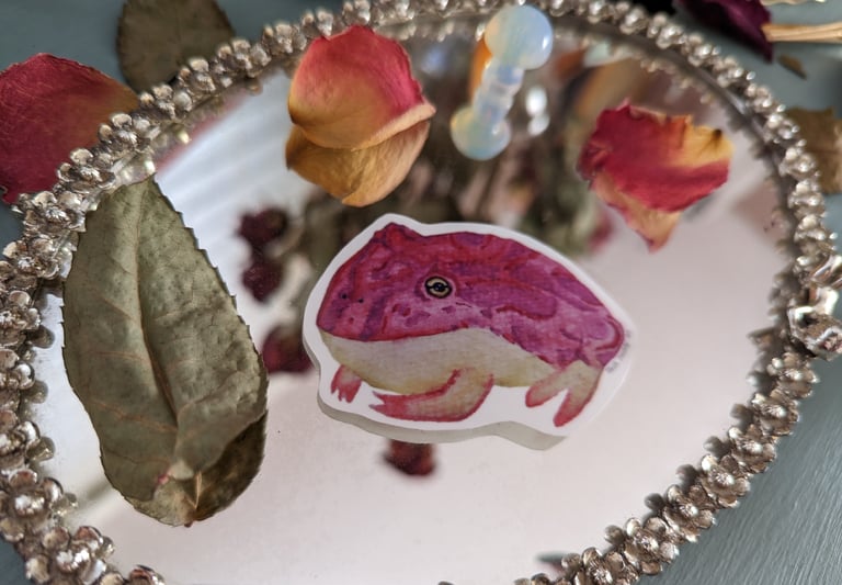 Pacman Frog Sticker