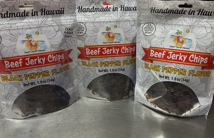 Image of beef jerky crispy Black Pepper no sugar added
